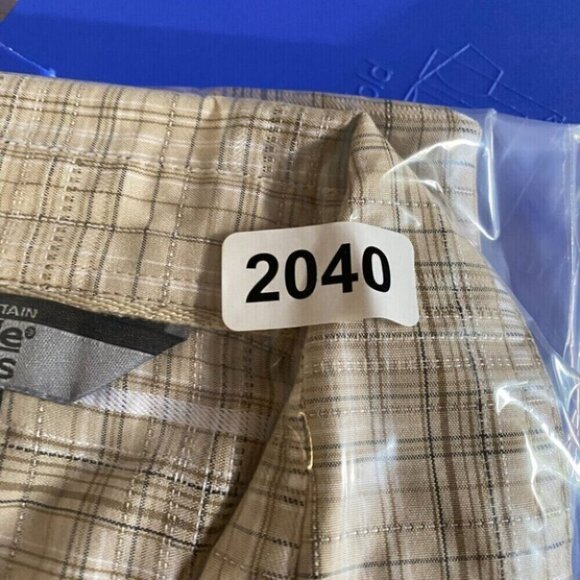 Gander Mountain Shirt Mens Large Tan Plaid Textured Modal Blend Cool Lightweight - Picture 10 of 10